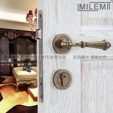 德国米莱米室内门锁美式简约分体正品锁欧式仿古房门锁卧室门把手