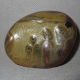 纯天然马达加斯加玛瑙原石手把件摆件奇石水冲花纹滑皮籽料精品