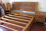 榆木床全实木双人床 北京 定做榫卯实木家具 新中式家具定制