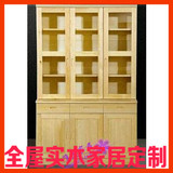 广州实木松木简约现代单个书柜书架 实木书房 宜家 住宅家具 柜类