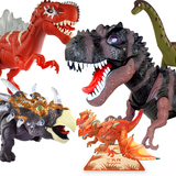 儿童电动机器恐龙玩具模型会下蛋仿真动物套装侏罗纪世纪霸王龙