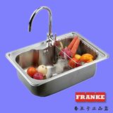瑞士Franke弗兰卡厨房单槽304不锈钢水槽AAX610-62 选配龙头正品