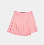 韩国正品代购CHARM'S夏季新款百褶边品牌logo不规则半身裙短裙女