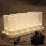 全国包邮英式标准 12座充电蜡烛灯 LED电子蜡烛灯 小夜灯 带杯子