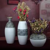 简约现代干花台面插花瓶花器景德镇陶瓷器家居客厅装饰品创意摆件