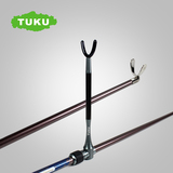 正品途酷TUKU新款1.2米单节碳素竿架含后挂 钓鱼竿炮台支架 包邮