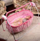 全自动婴儿童电动摇篮床带音乐遥控电动摇床宝宝摇摇床