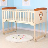 1.2米婴儿床无漆实木床宝宝床摇篮床儿童床bb床加大尺寸多省包邮