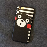 熊本熊くまモンKumamon蚕丝卡通日本手机壳黑熊可爱iPhone6软壳