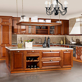 丽维雅整体厨房橱柜厨柜定制定做进口樱桃木橡木欧式古典纯实木