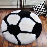 裘朴 澳洲皮毛一体圆形羊毛地毯客厅卧室欧式地毯满铺支持定制
