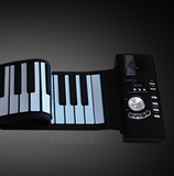 e软卷钢乐键盘手卷钢琴88键专业版便携加厚硅胶可折叠电子