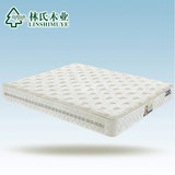 林氏木业独立袋装弹簧床垫1.8天然乳胶椰棕垫透气席梦思床褥CD016