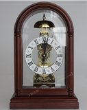 QWAZ枫叶8023机械钟座钟创意仿古台钟实木欧式复古坐钟表中式客厅