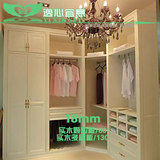西安定制现代欧式整体衣柜 移门平开门衣柜 实木环保卧室衣柜子