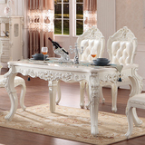 橘子家具 欧式方桌 美式长桌大理石餐桌法式饭桌方形餐台