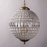 法式吊灯19世纪宫廷风格卡斯巴水晶吊灯客厅卧室奢华圆球吊灯