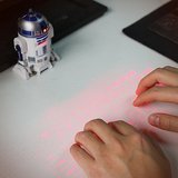 星球大战蓝牙R2-D2激光键盘 机器人激光投影无线蓝牙键盘创意科技