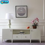 新款欧式白色实木电视柜美式简约宜家小户型客厅家具1.8米电视柜