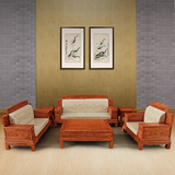 益尚坊 红木沙发 非洲花梨实木博古沙发组合明清古典雕花客厅家具