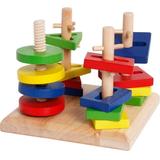 一点几何扭扭乐幼儿宝宝益智积木玩具木制小孩幼儿早教1-2-3周岁