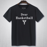 basketball热爱篮球科比退役纪念黑曼巴短袖T恤运动健身大码宽松