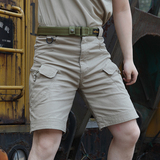 自由兵夏季男士户外休闲短裤战术军迷运动五分裤工装裤宽松纯棉