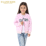 Eland Kids韩国衣恋童装2016新款女童圆点夹克外套