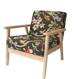 ae餐椅欧式休闲沙发椅简约扶手办公椅西餐厅家用实木椅子