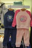 pawinpaw韩国代购2015新款冬装男童女童装 儿童加绒卫衣 冬季套装