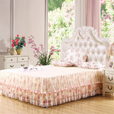 夏季床裙单件1.5米韩版公主蕾丝床罩1.8m床单床笠床垫保护套双人