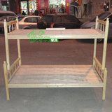 深圳市厂家直销双层木床单人床员工宿舍床1.2米上下铺学生床