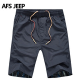 Afs Jeep/战地吉普夏天沙滩裤男士短裤户外运动海边松紧速干短裤