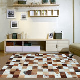 真皮地毯巴西进口天然牛皮毛欧式拼接现代客厅卧室牛皮地毯