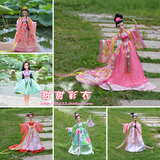 生日礼物芭芘古装娃娃中国新娘古装衣服适合6分娃女孩玩具包邮