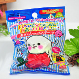 DAISO日本大创 儿童泡澡 小海豹发泡入浴球 泡完有玩具青苹果香