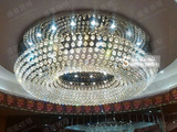 大型酒店工程灯圆形别墅客厅灯豪华会议室水晶灯1.5米LED吸顶灯具