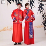 中式古装秀禾服刺绣新娘敬酒服秀和服唐装汉服男女装胡静结婚礼服