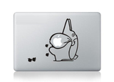 龙猫7 MacBook苹果笔记本个性贴纸局部贴黑白转移贴苹果广告