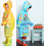 新款外贸韩国大童卡通儿童雨衣雨伞雨鞋套装男童女童雨衣特价包邮