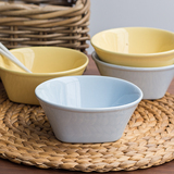 【瑕疵】外贸陶瓷出口餐具 暖暖双色碗 陶瓷汤碗饭碗酸奶碗 实用