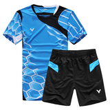 2015新款Victor/胜利羽毛球服 男女情侣款短袖套装 运动短袖球服