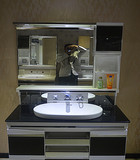 包邮 浴室柜组合 洗手台盆 洗簌台 带镜前灯 送龙头