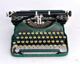 罕见 1917年 美国 史密斯科鲁纳Corona 古董 绿色打字机