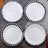 创意牛排西餐盘子日式欧式家用骨瓷陶瓷菜盘平盘餐具菱形批发包邮