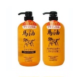 日本北海道JUNLOVE 纯天然药用马油洗发水无硅洗发水/护发素