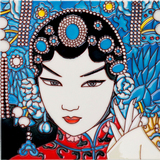 京剧脸谱 手绘瓷板画摆件挂件 中国特色礼品送老外 外事商务礼品