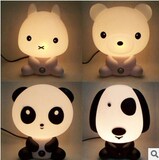 爆款 创意时尚卡通可爱功夫熊猫台灯 儿童婴儿房卧室床头小夜灯