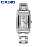 卡西欧casio 女士手表方形表盘时尚钢带石英女表SHN-4016D-7A