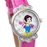 正品迪士尼儿童手表女童水钻迪斯尼皮带防水女孩卡通夜光米奇手表